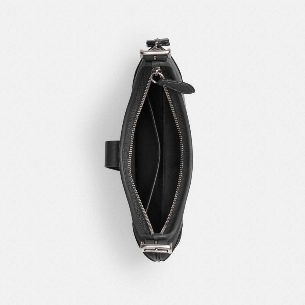 Coach Hamptons Hobo Bag Silver Black