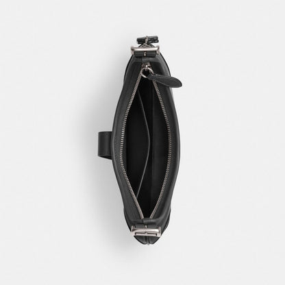 Coach Hamptons Hobo Bag Silver Black