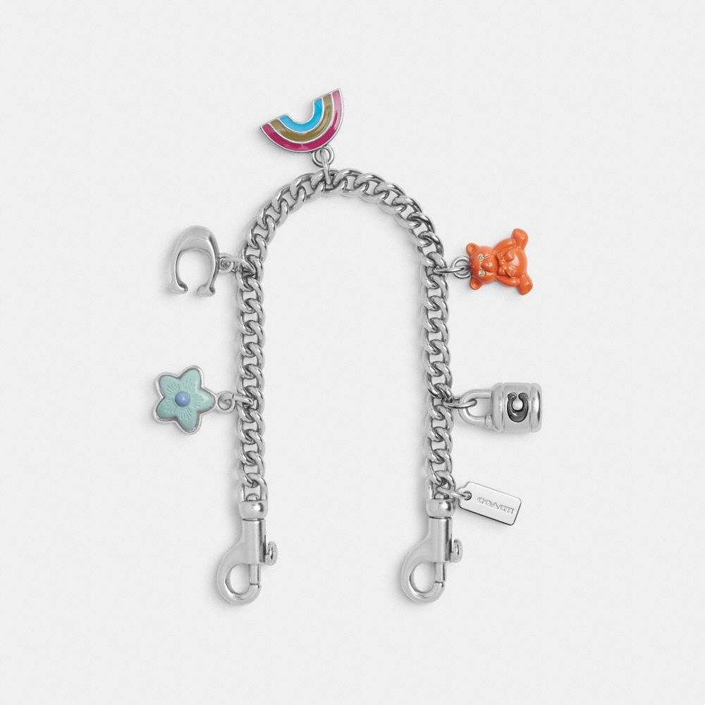 Coach Silver Swagger Chain With Charms Silver Silver