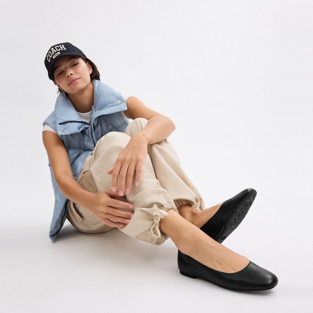 Coach Wendie Ballet Black