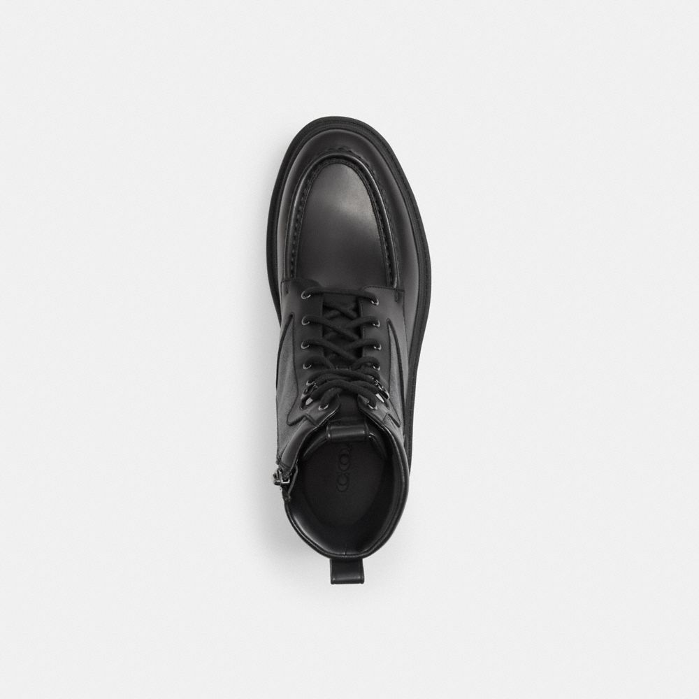 Coach Connor Boot In Signature Canvas Black