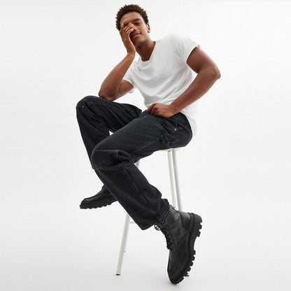Coach Connor Boot In Signature Canvas Black