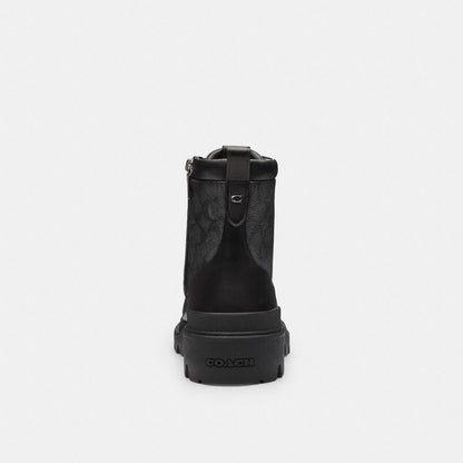 Coach Connor Boot In Signature Canvas Black