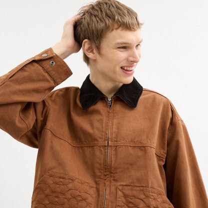 Coach Work Jacket Brown