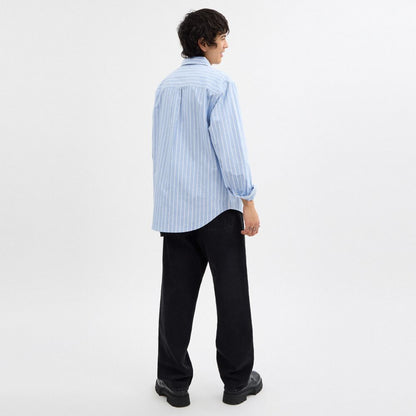 Coach Long Sleeve Button Down Shirt Blue Multi