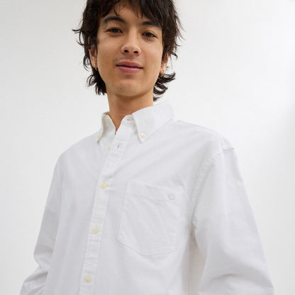 Coach Long Sleeve Button Down Shirt White