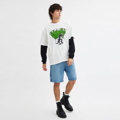 Coach Dinosaur T Shirt Vintage Ivory