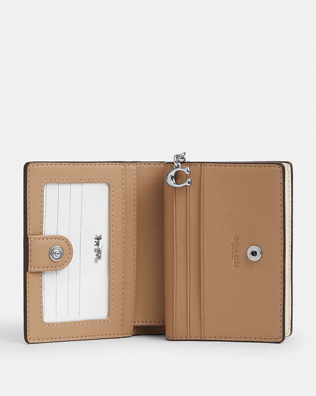 Snap Wallet In Signature Canvas Signature Canvas-Sv-White-Chalk Signature Canvas-Sv-White-Chalk