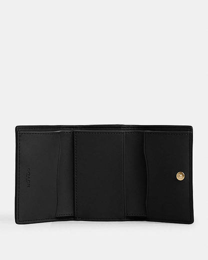 Micro Wallet In Signature Canvas Signature Canvas-Gold-Walnut-Black Signature Canvas-Gold-Walnut-Black