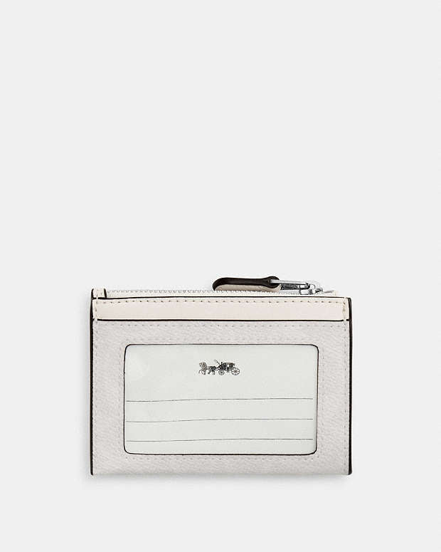 Mini Skinny Id Case In Signature Canvas Signature Canvas-Sv-White-Chalk Signature Canvas-Sv-White-Chalk