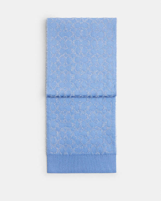 Signature Metallic Muffler Mist Blue Mist Blue