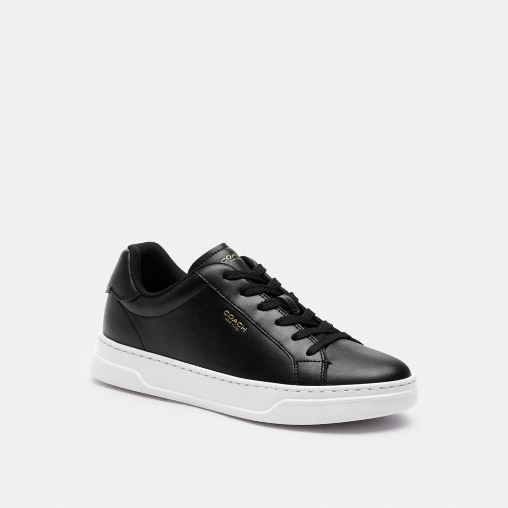Coach High Line Sneaker Black Optic White