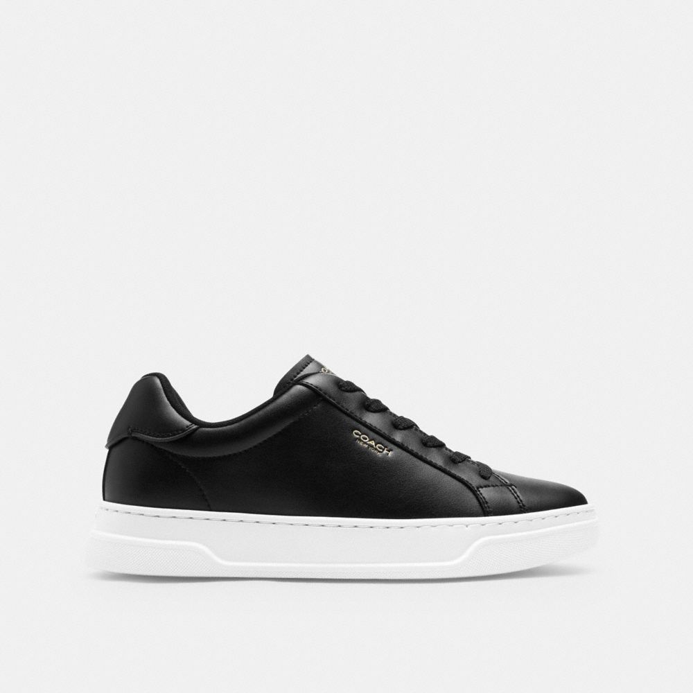 Coach High Line Sneaker Black Optic White