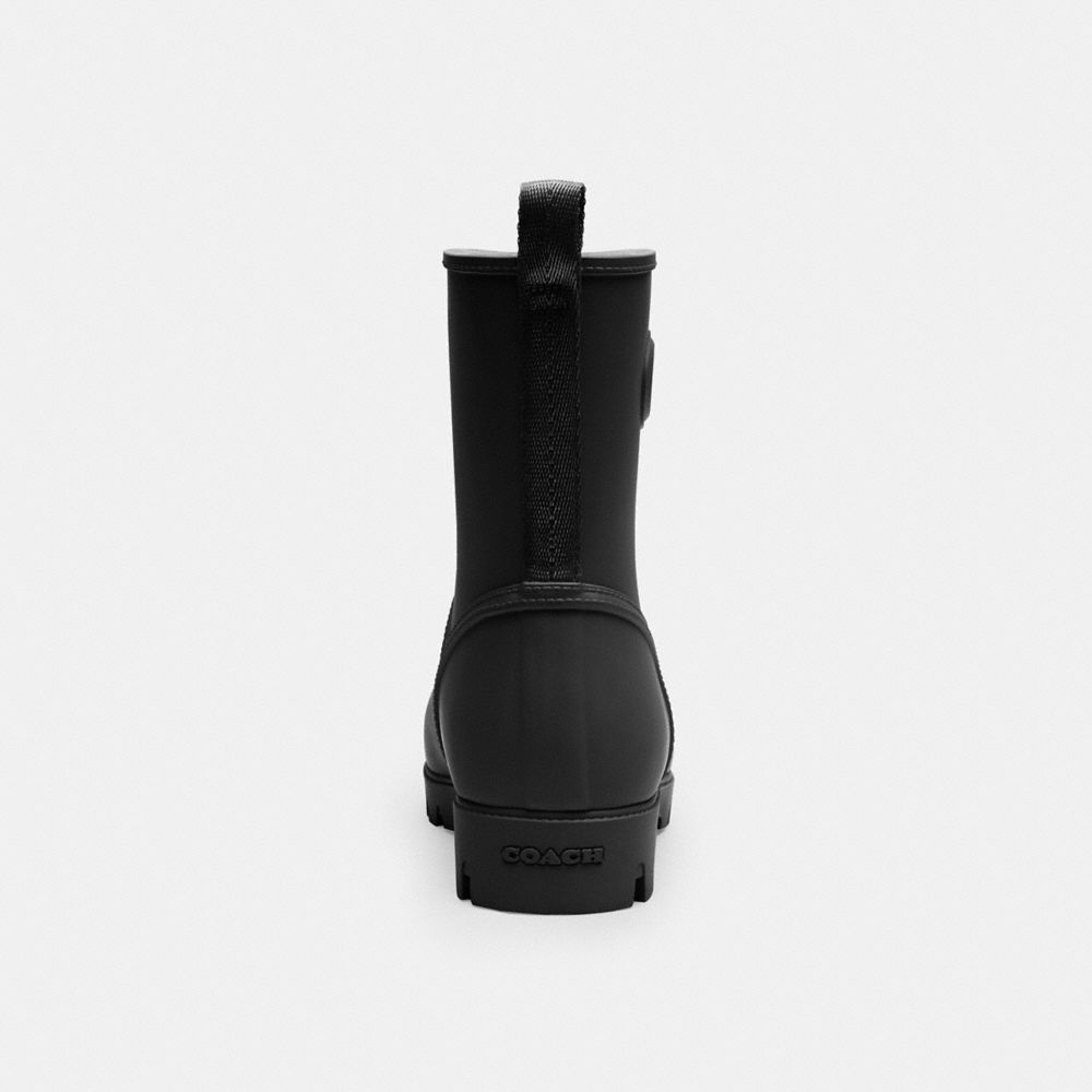 Coach Ryder Rainboot Black