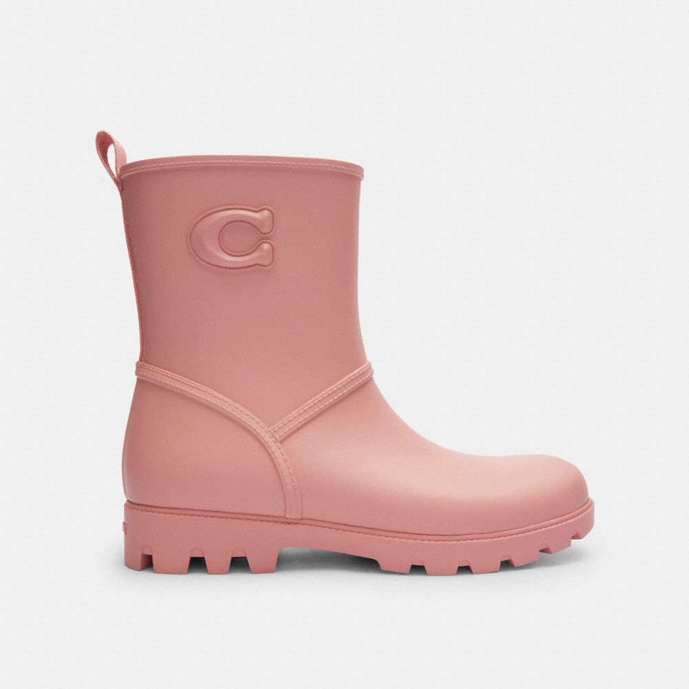Coach Ryder Rainboot Pink Petal