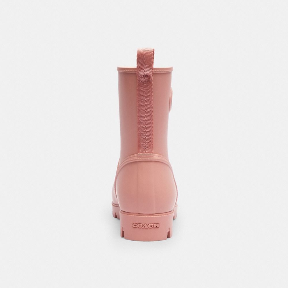 Coach Ryder Rainboot Pink Petal