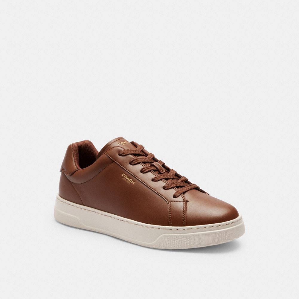 Men's Coach High Line Sneaker Dark Saddle