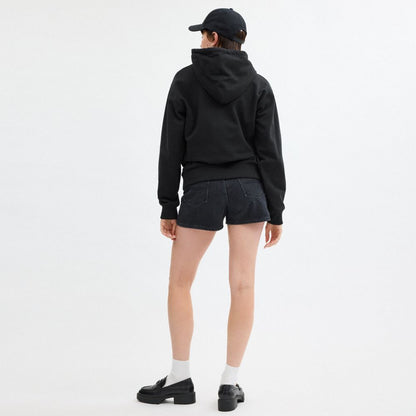 Coach Halloween Black Cat Moon Signature Square Hoodie Black