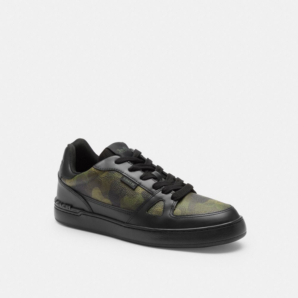 Clip Court Sneaker With Camo Print Camo - Black Camo - Black