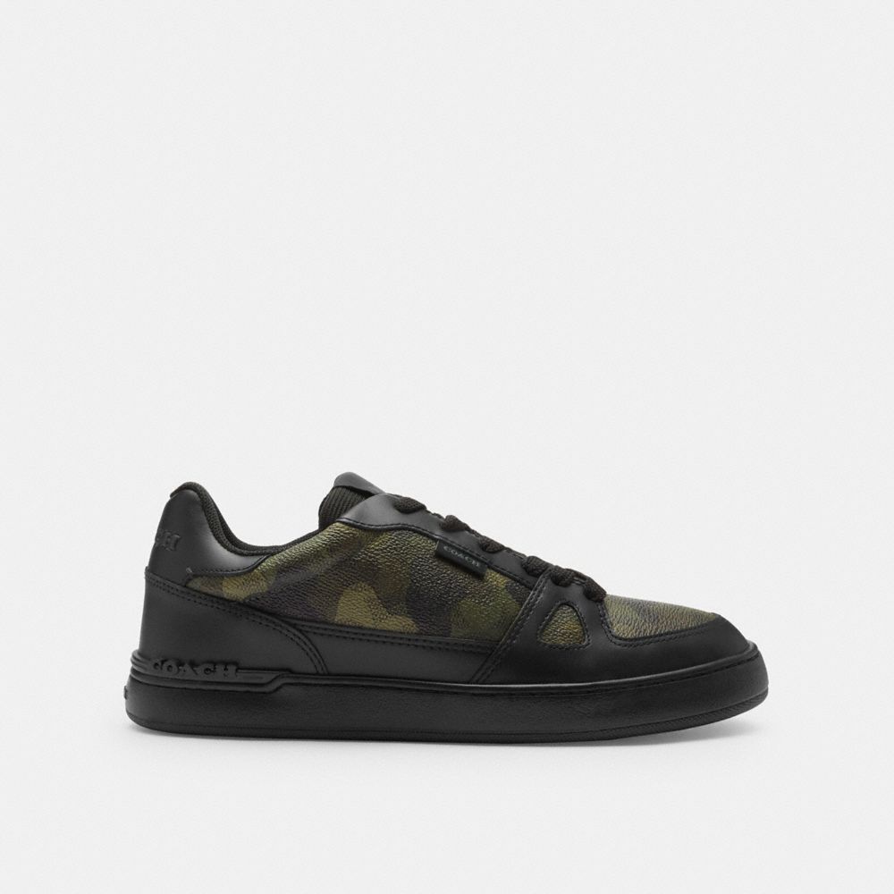 Clip Court Sneaker With Camo Print Camo - Black Camo - Black