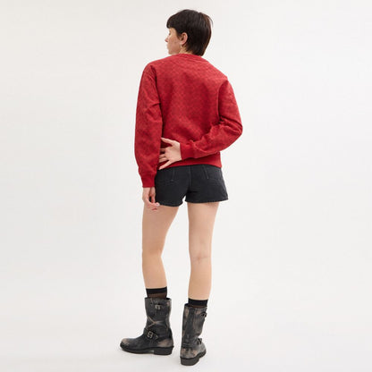 Coach Signature Pegasus Sweatshirt Red Signature