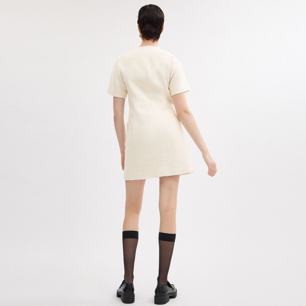 Coach Boucle Dress Cream