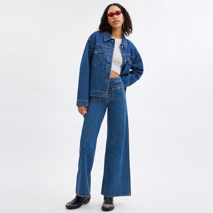 Coach Heritage C Loom Pants In Organic Cotton Dark Blue