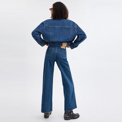 Coach Heritage C Loom Pants In Organic Cotton Dark Blue