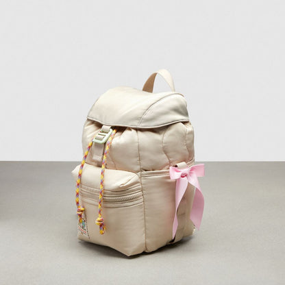 Coach Set Of Bows In 100% Recycled Polyester Light Pink