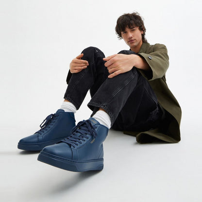 Coach High Line High Top Sneaker Deep Blue