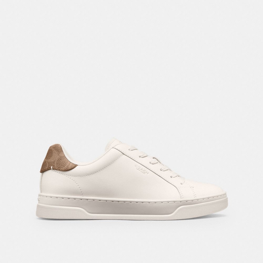 Women's Coach High Line Sneaker Chalk Brown Khaki