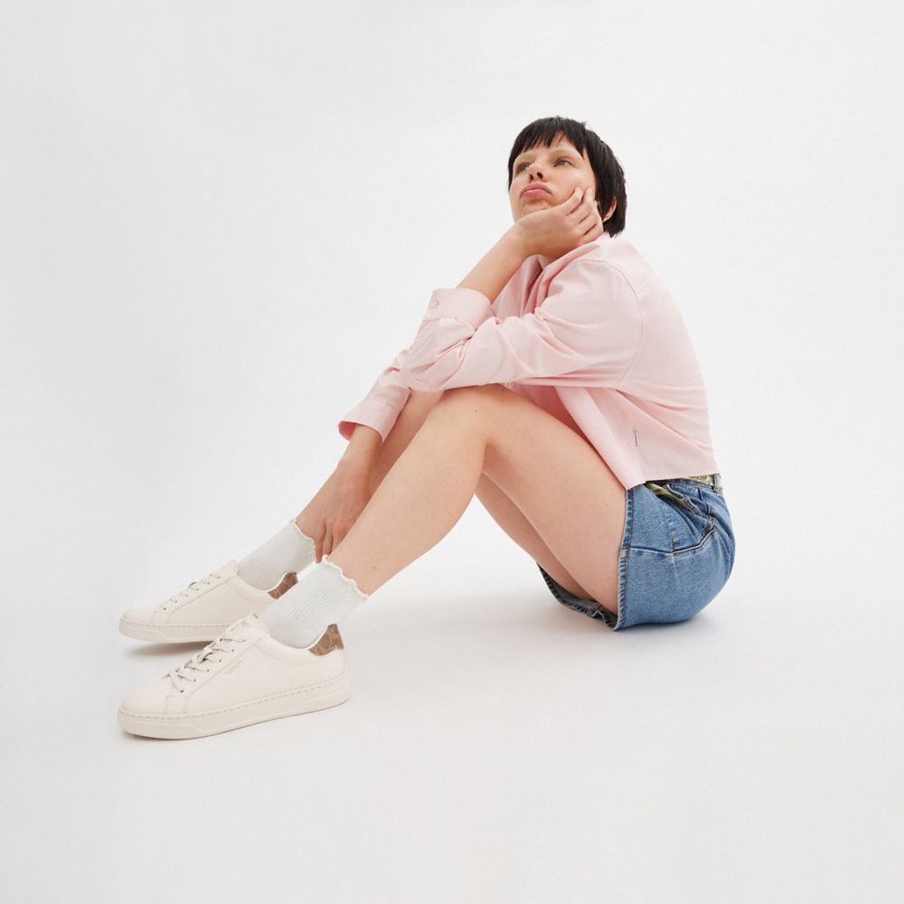 Coach High Line Sneaker Chalk Brown Khaki