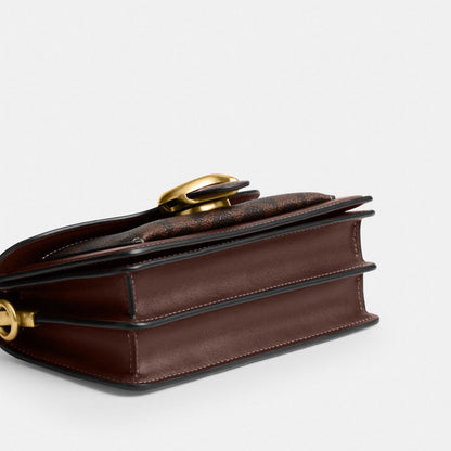 Coach Tabby Shoulder Bag 20 In Signature Canvas Brass Maple