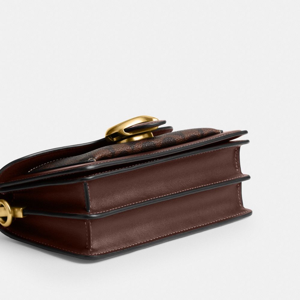 Coach Tabby Shoulder Bag 20 In Signature Canvas Brass Maple