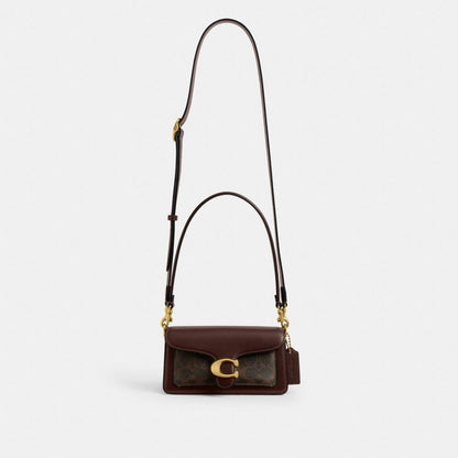 Coach Tabby Shoulder Bag 20 In Signature Canvas Brass Maple