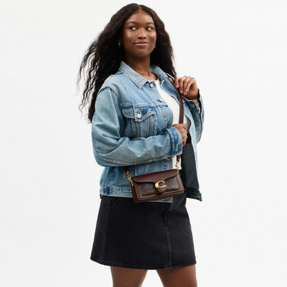 Coach Tabby Shoulder Bag 20 In Signature Canvas Brass Maple