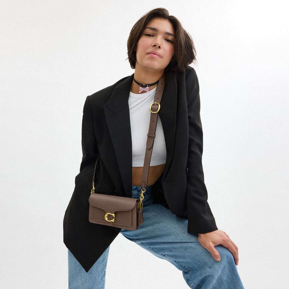 Coach Tabby Shoulder Bag 20 Brass Dark Stone