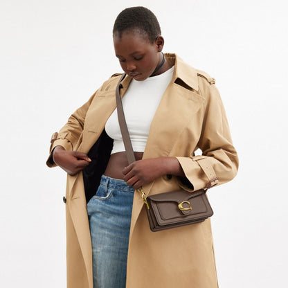 Coach Tabby Shoulder Bag 20 Brass Dark Stone