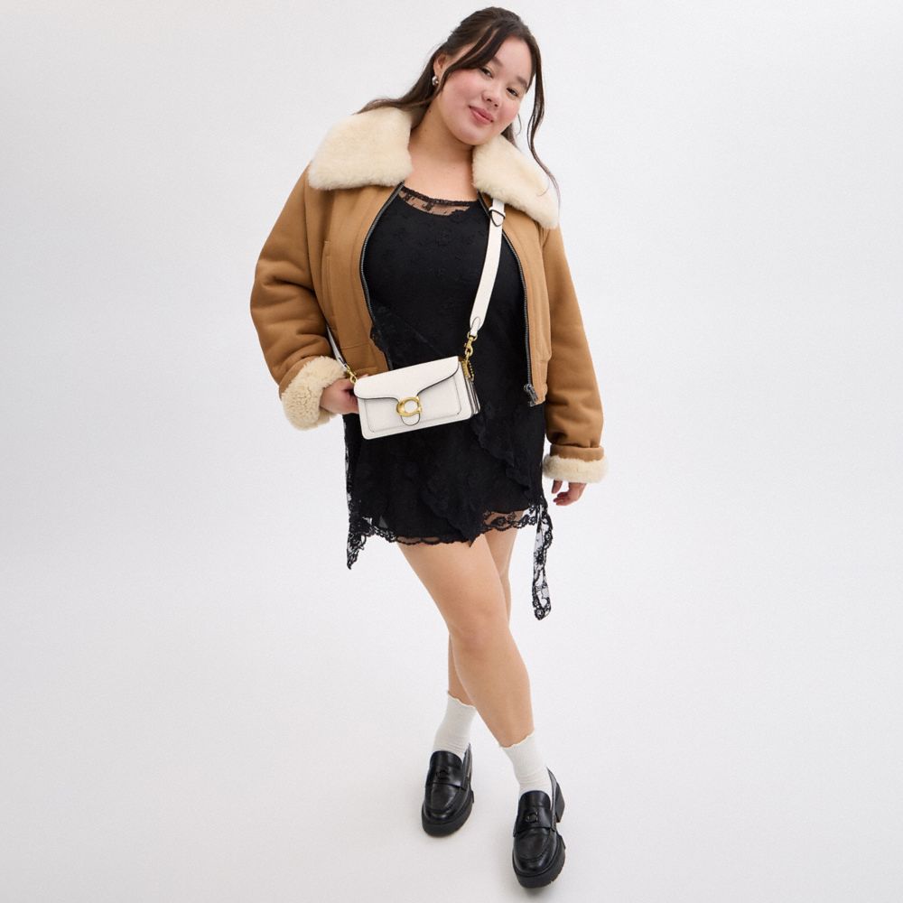 Coach Tabby Shoulder Bag 20 Brass Chalk