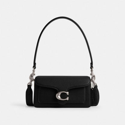 Coach Tabby Shoulder Bag 20 Silver Black