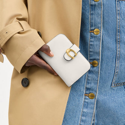 Coach Tabby Wallet Brass Chalk