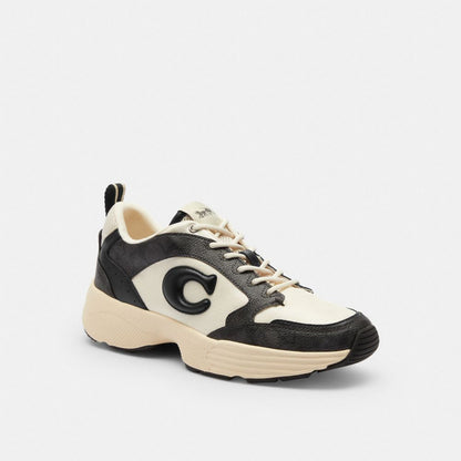 Coach Strider Sneaker In Signature Canvas Charcoal