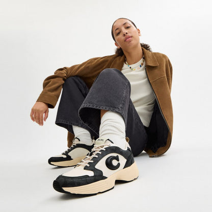 Coach Strider Sneaker In Signature Canvas Charcoal