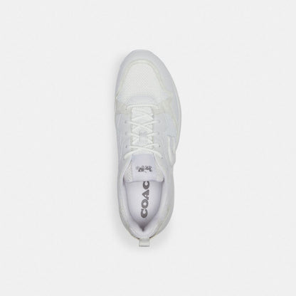 Coach Strider Sneaker In Signature Canvas Optic White