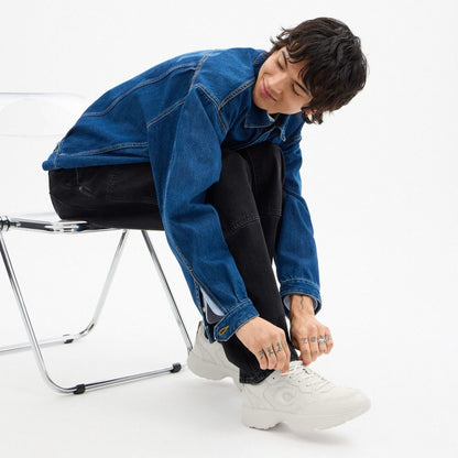 Coach Strider Sneaker In Signature Canvas Optic White