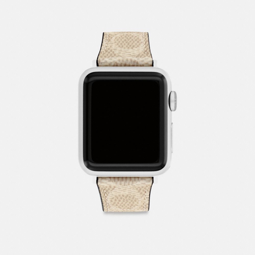 Coach Apple Watch® Strap, 38 Mm, 40 Mm And 41 Mm Light Khaki