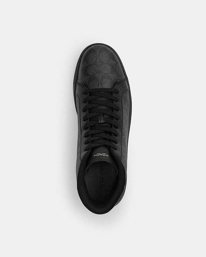 High Line High Top Sneaker In Signature Canvas Graphite-Black Graphite-Black