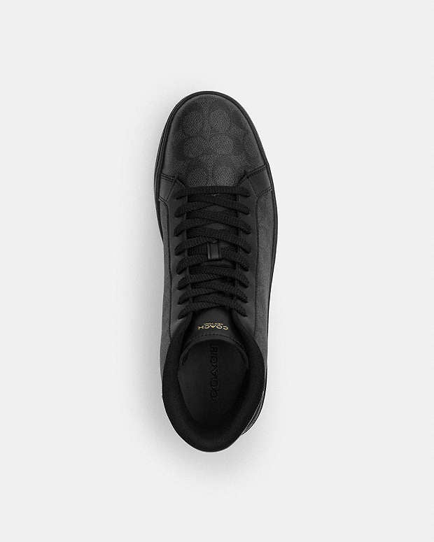High Line High Top Sneaker In Signature Canvas Graphite-Black Graphite-Black