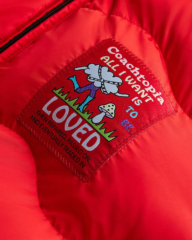 Coachtopia Loop Puffer Jacket Rosebud Red Rosebud Red