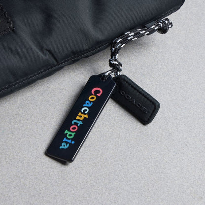 Coach Coachtopia Loop Small Tote With Heart Appliqué Black Multi